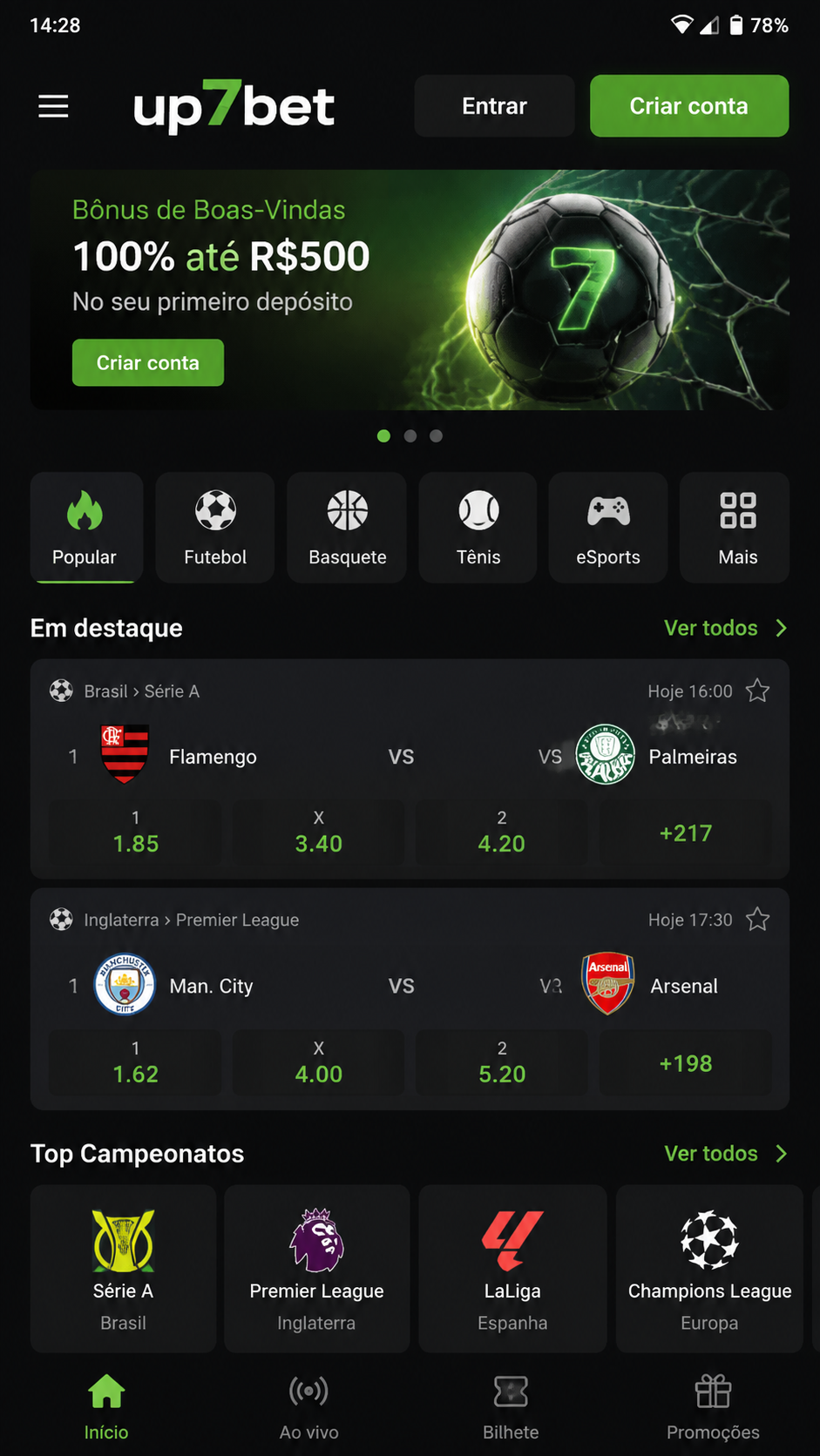 up7bet screenshot
