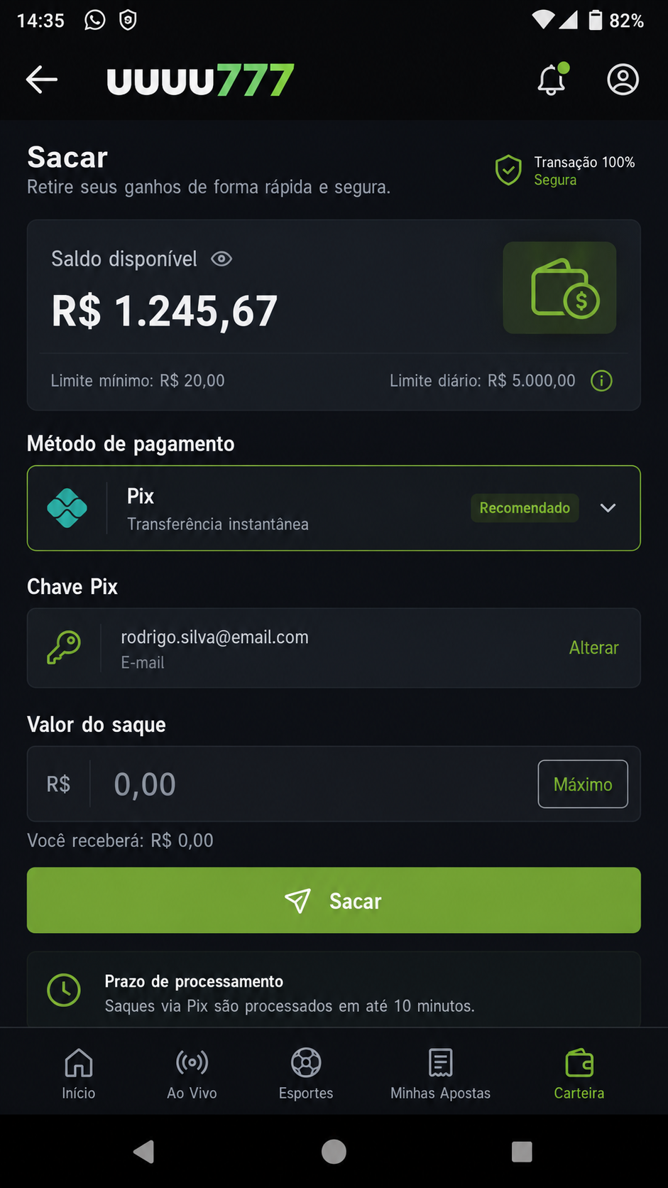 uuuu777 captura de tela Android