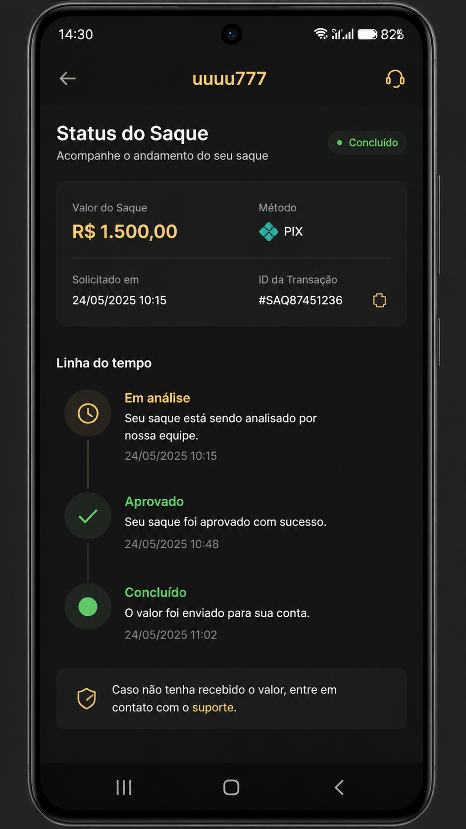 uuuu777 captura de tela Android