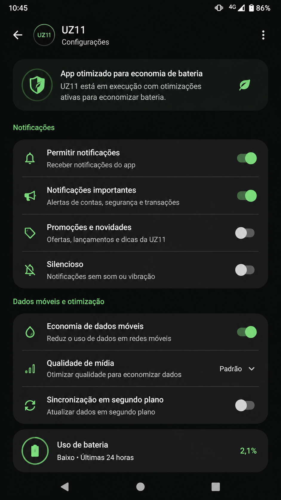UZ11 screenshot