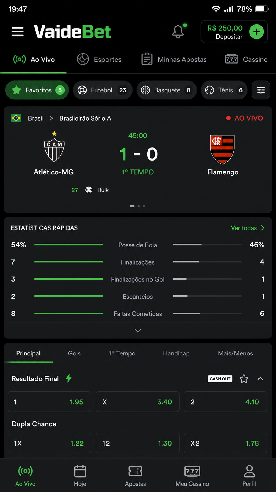 VaideBet screenshot