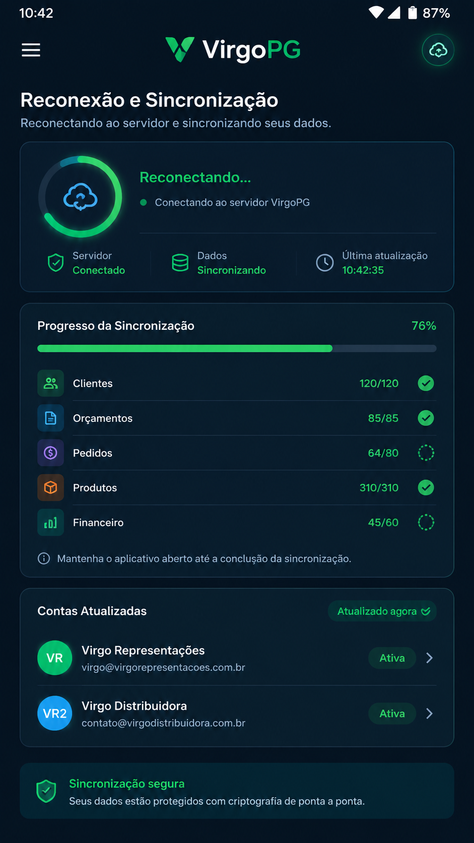 VirgoPG screenshot