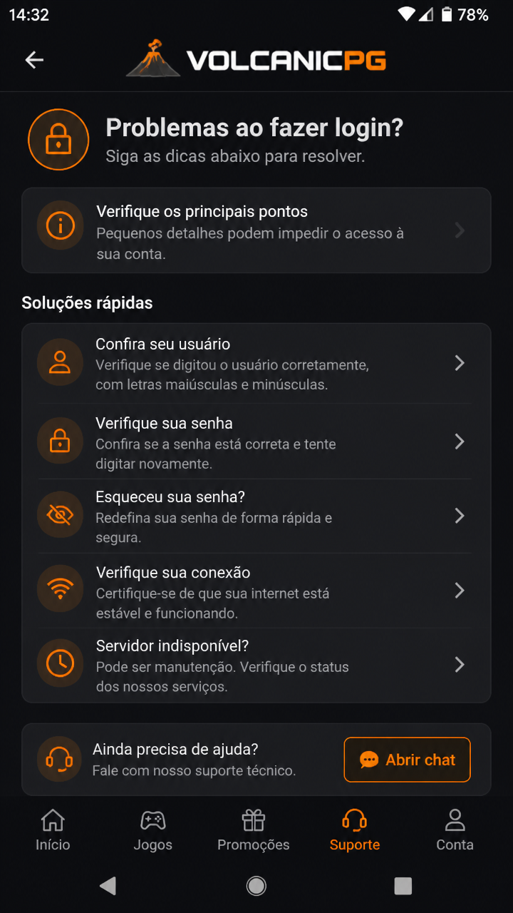 VolcanicPG screenshot