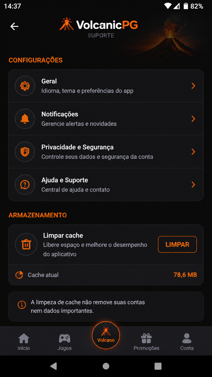 VolcanicPG screenshot