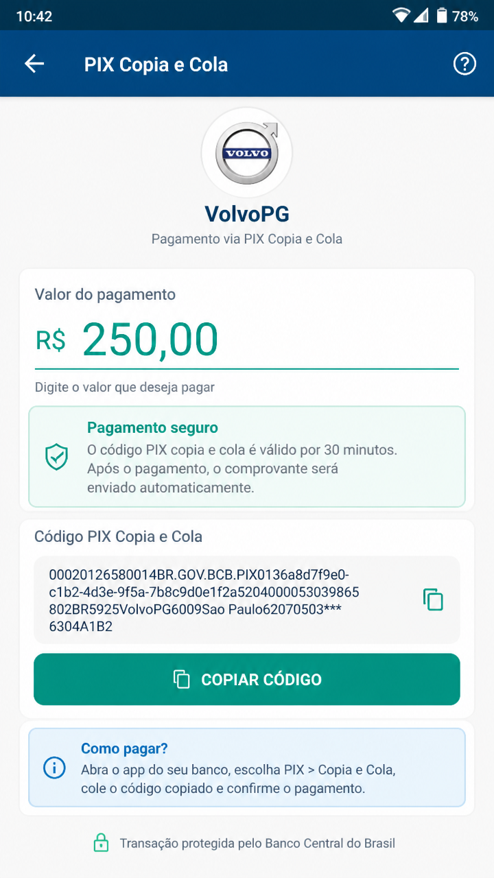 VolvoPG screenshot