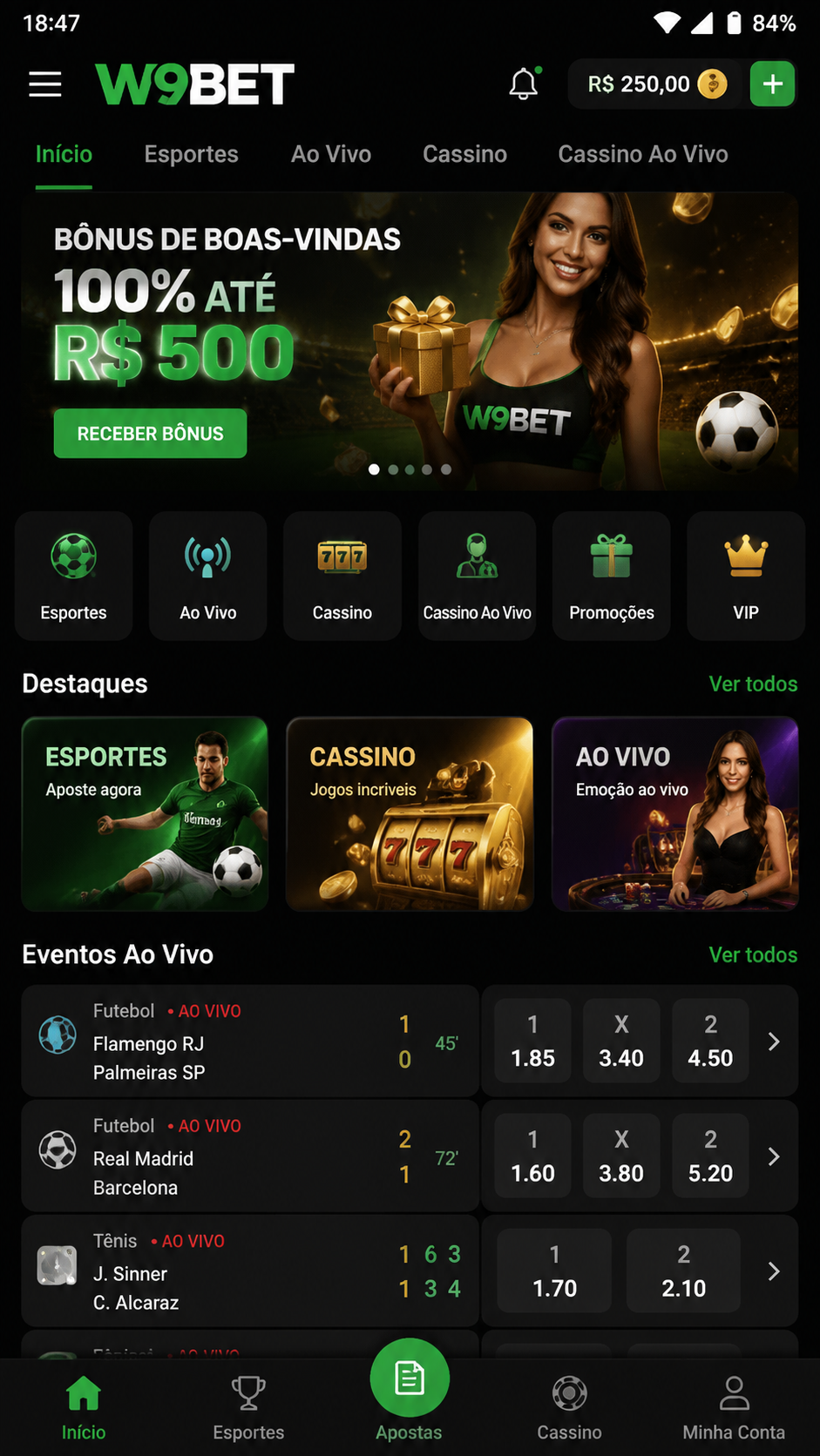 w9bet screenshot