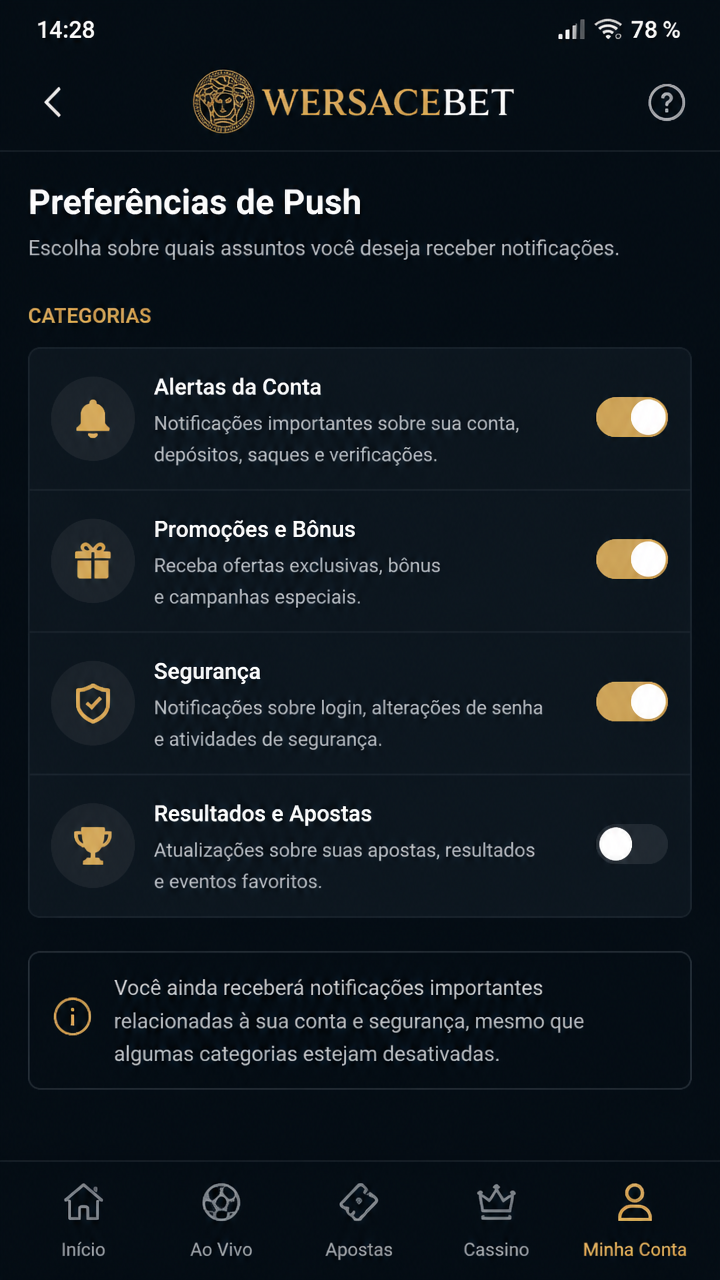 Wersacebet screenshot