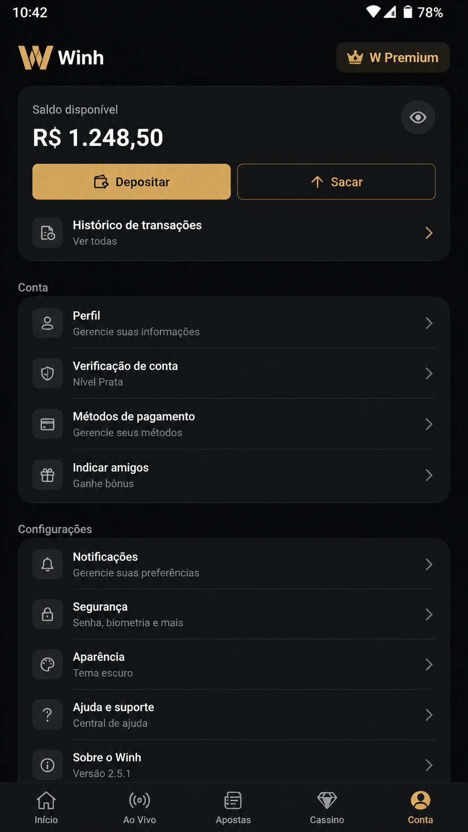 Winh screenshot