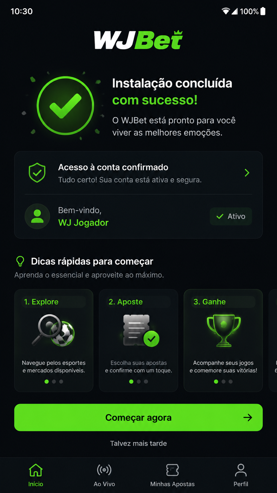 WJBet screenshot