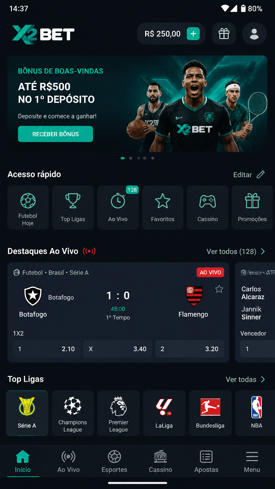 x2bet screenshot