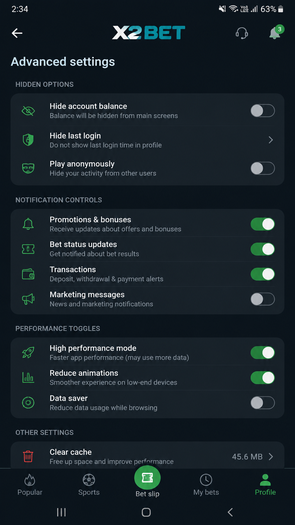 x2bet screenshot