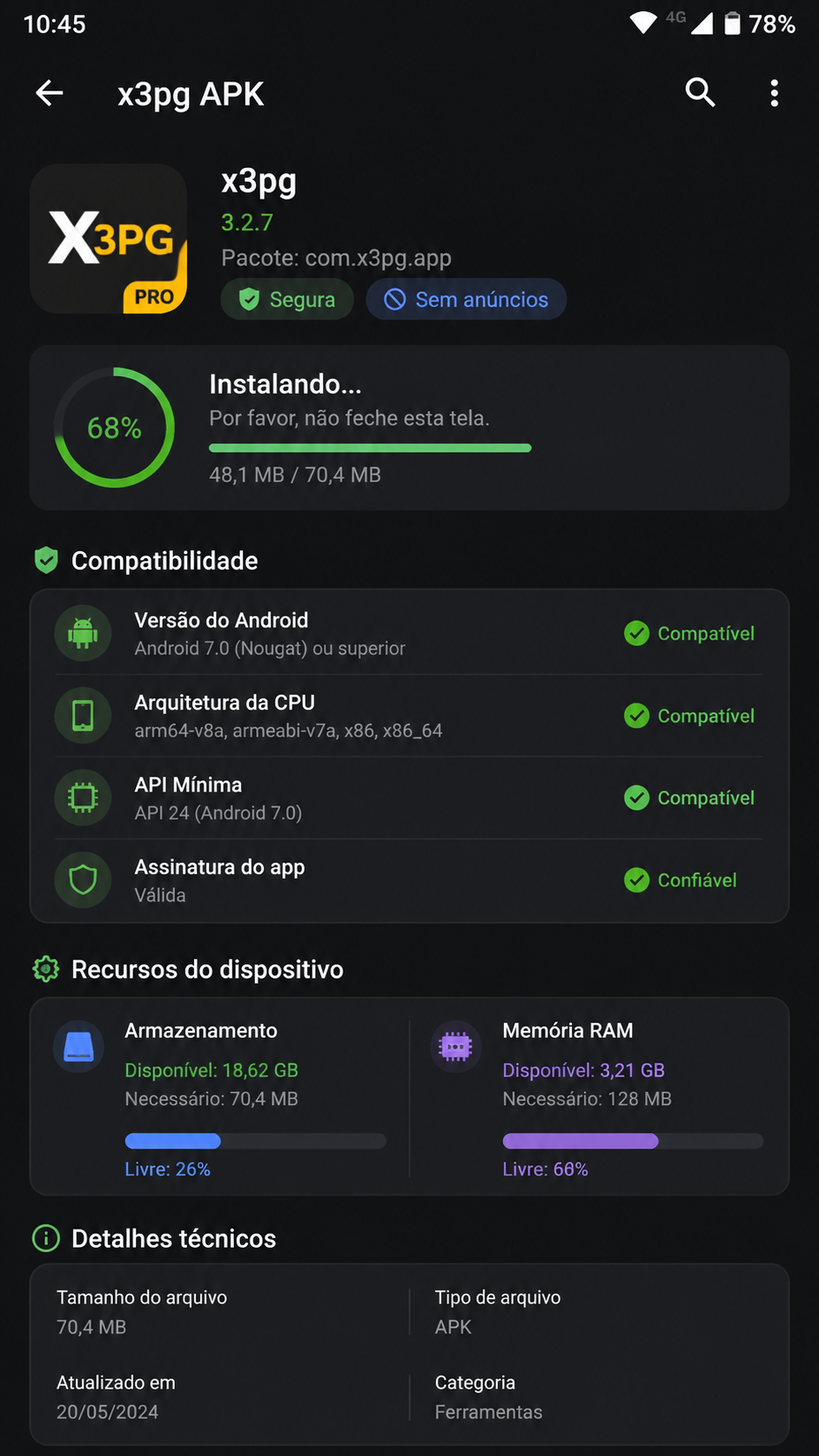 x3pg screenshot