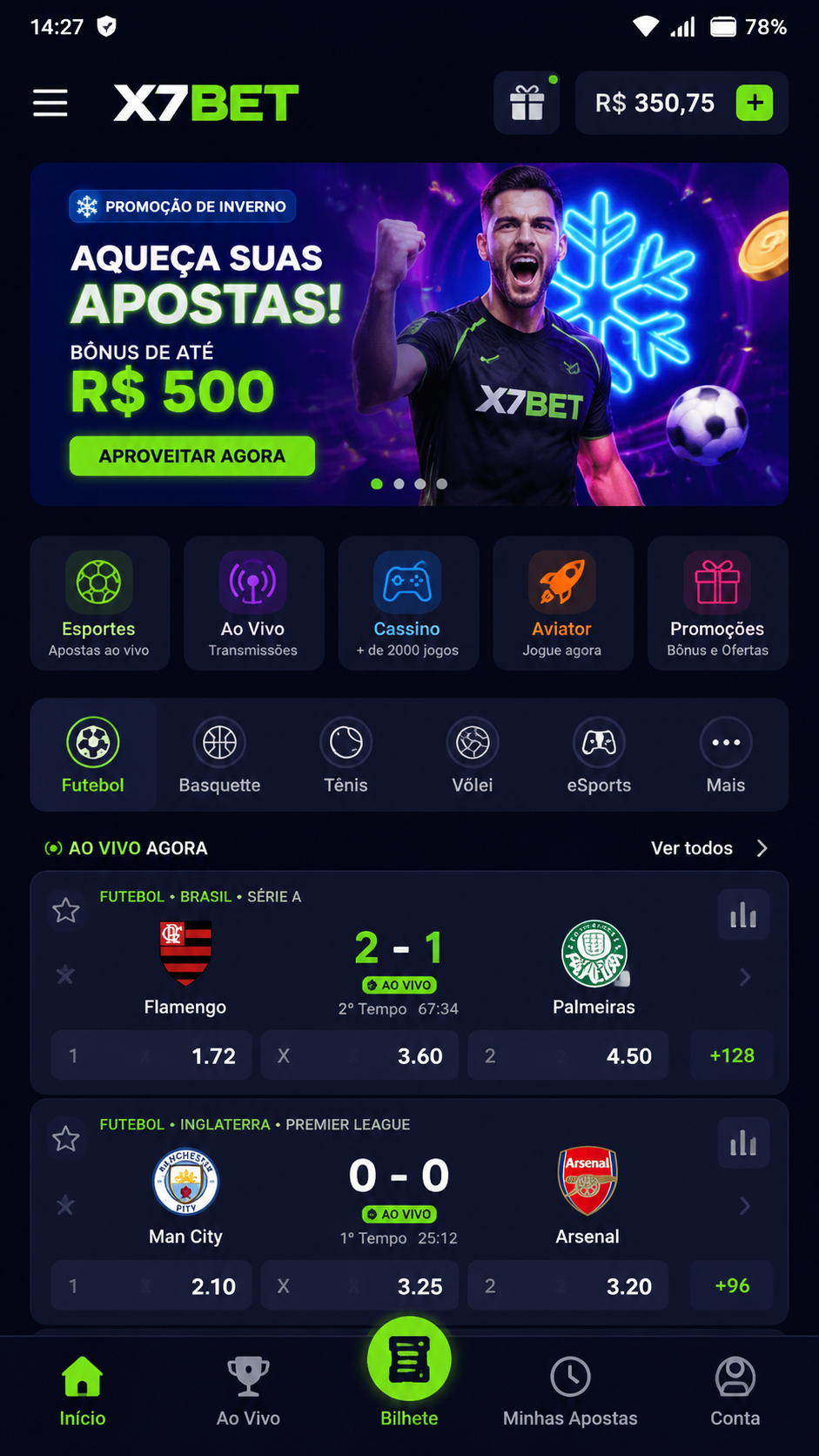 X7Bet screenshot