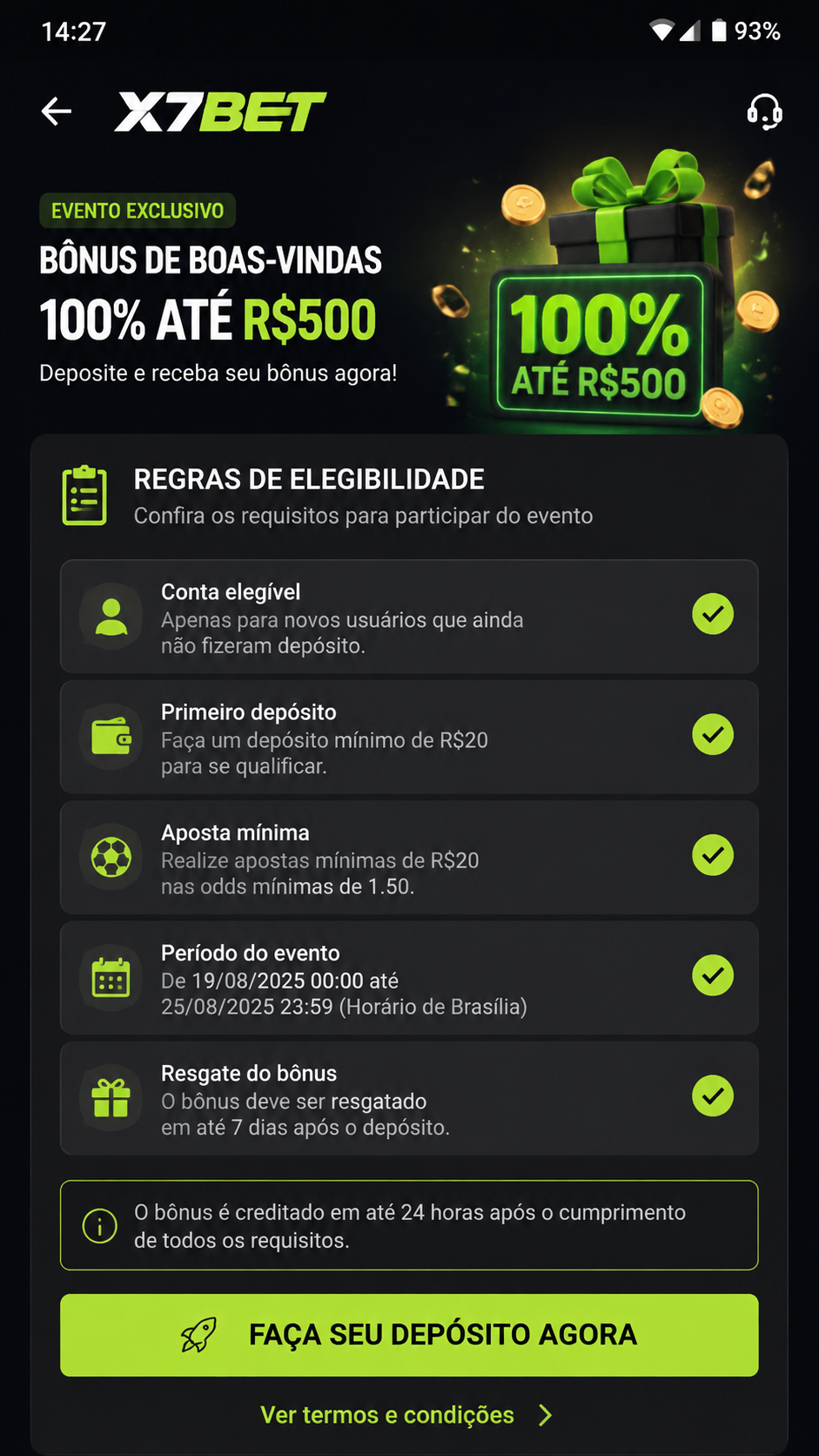 X7Bet screenshot
