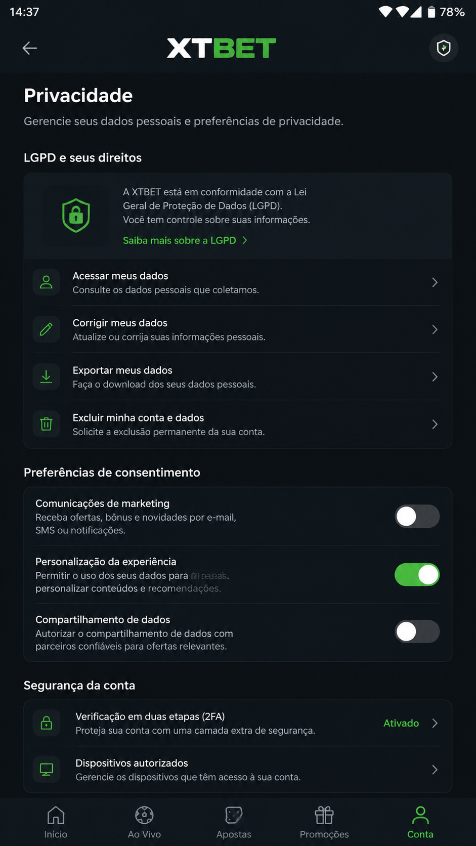 xtbet screenshot