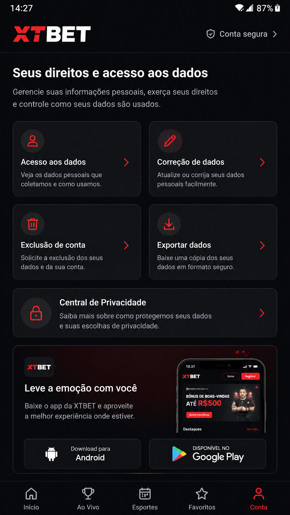 xtbet screenshot