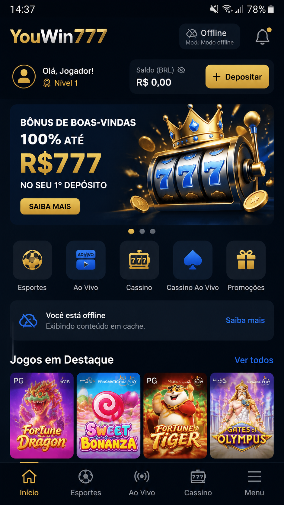 YouWin777 screenshot