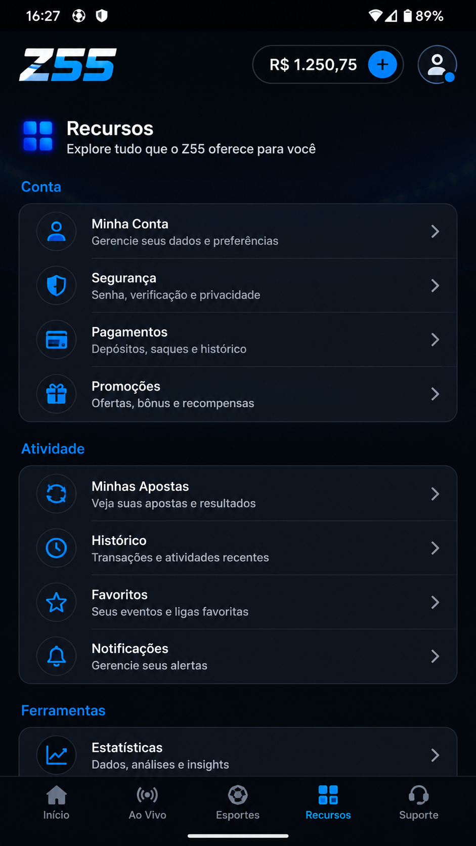 z55 screenshot